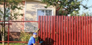 Технология установки штакетника