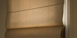 Простая установка римских штор без сверления для современного интерьера